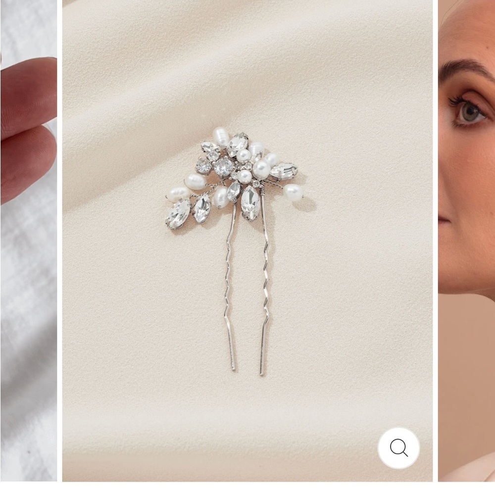 Pearl hairpin Olive and Piper wedding